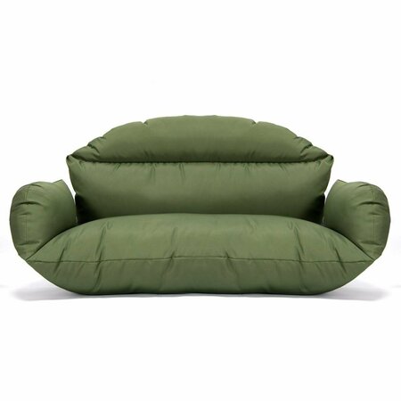 PATIO TRASERO 27 x 47 x 20 in. Hanging 2 Person Egg Swing Cushion, Dark Green PA2445252